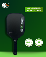 Pioneer Pick 16mm | Toray T700 Raw Carbon Fibre Surface | Beginner Pickleball Paddle | Superior Control
