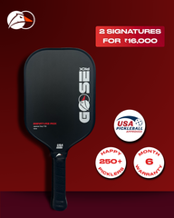 Signature Pick 16mm | Thermoformed | USAPA Approved | Toray T700 Raw Carbon Fibre Surface | Intermediate Pickleball Paddle | Premium Power & Control