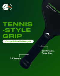 Pioneer Pick 16mm | Toray T700 Raw Carbon Fibre Surface | Beginner Pickleball Paddle | Superior Control