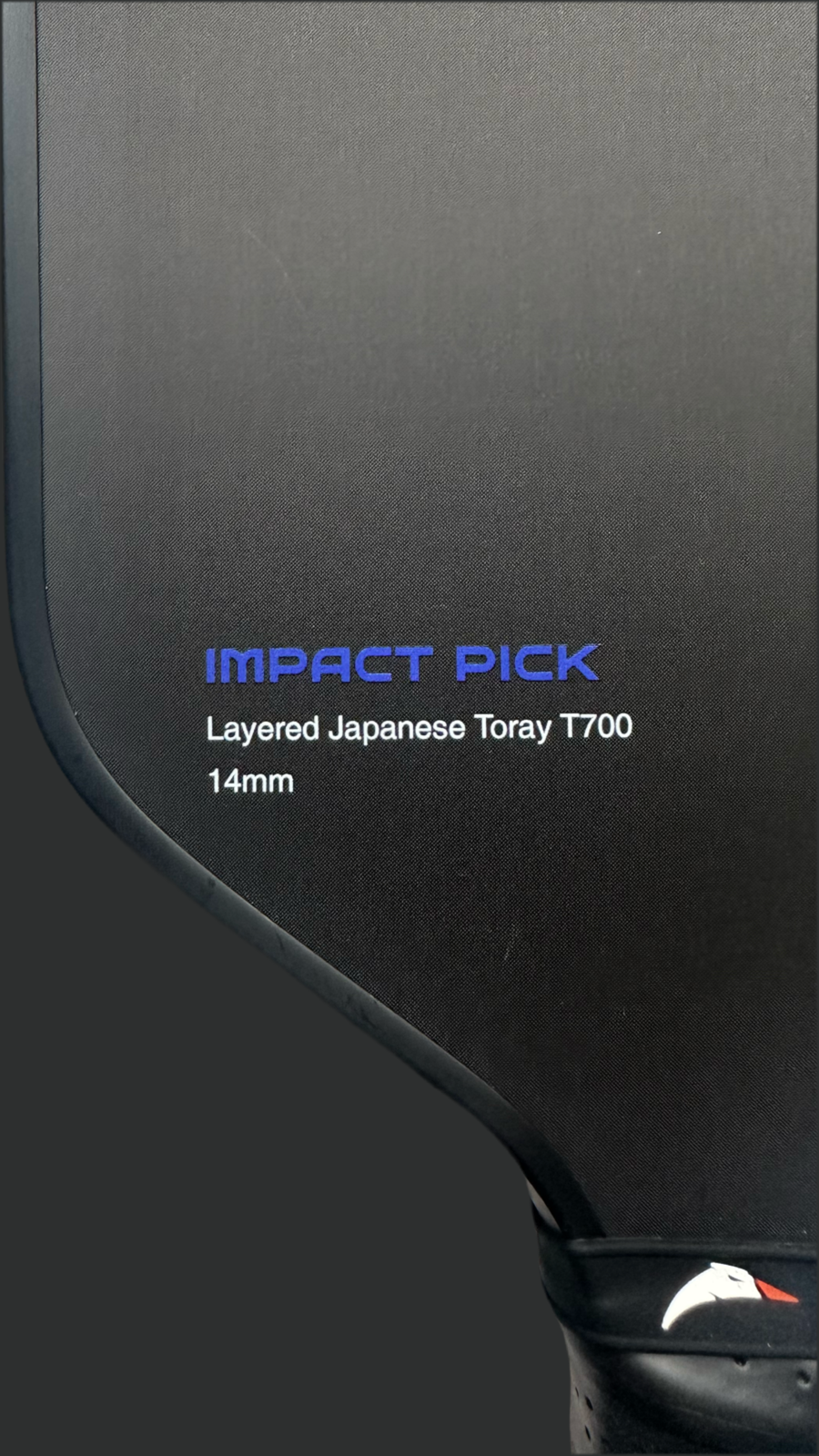 Impact Pick 14mm | Toray T700 Raw Carbon Fibre Surface | Intermediate Pickleball Paddle | High Power Output