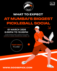Goosepick Social 4.0 | Mumbai's Biggest Pickleball Social | Structured Rotational Play | Mystery Partner Format | Open to All Skill Levels