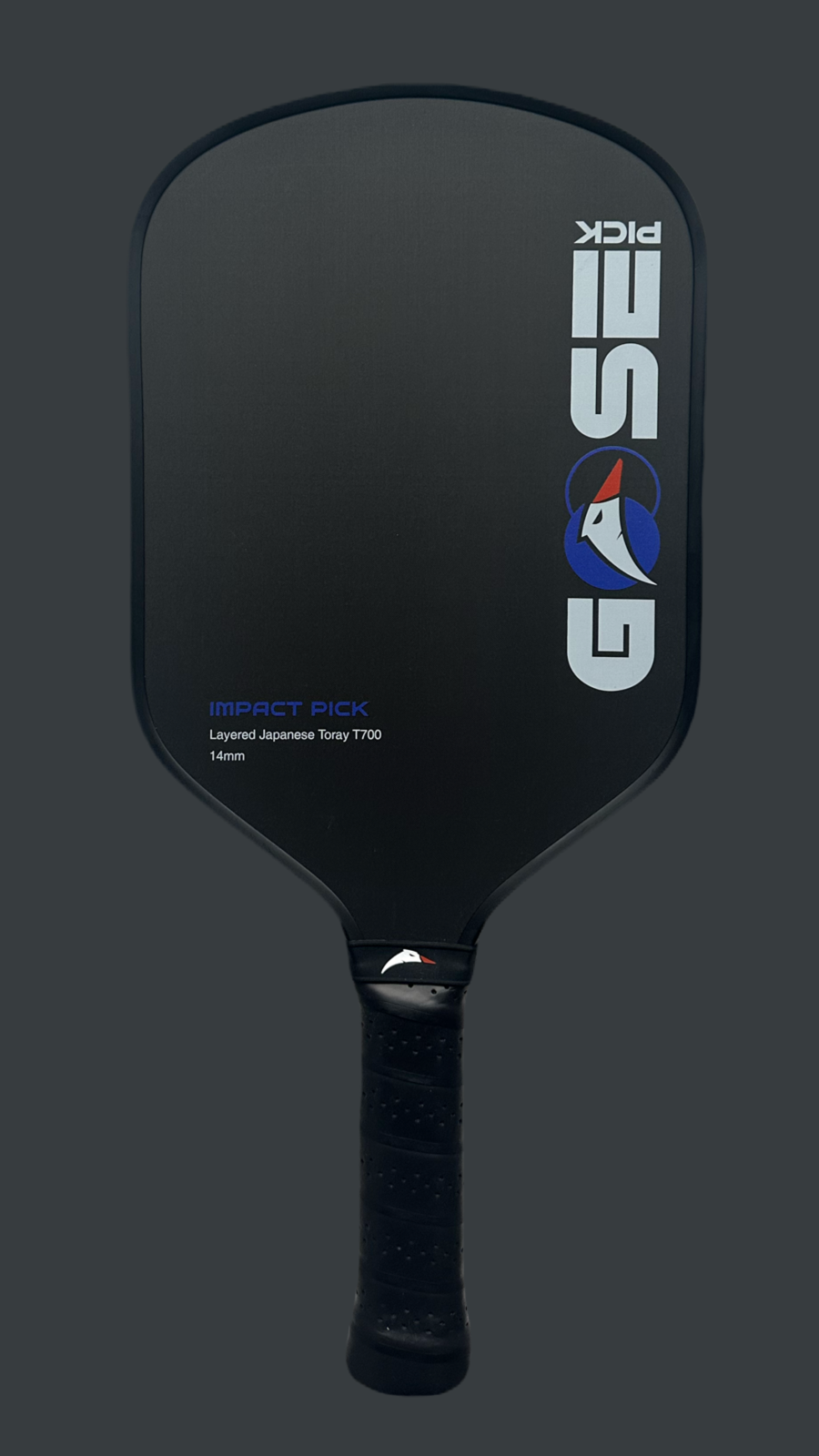 Impact Pick 14mm | Toray T700 Raw Carbon Fibre Surface | Intermediate Pickleball Paddle | High Power Output