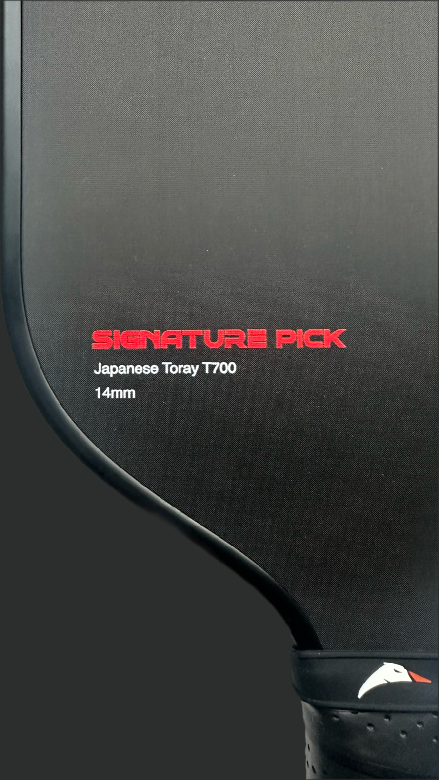Signature Pick 14mm | Thermoformed | Toray T700 Raw Carbon Fibre Surface | Advanced Pickleball Paddle | High Power Output