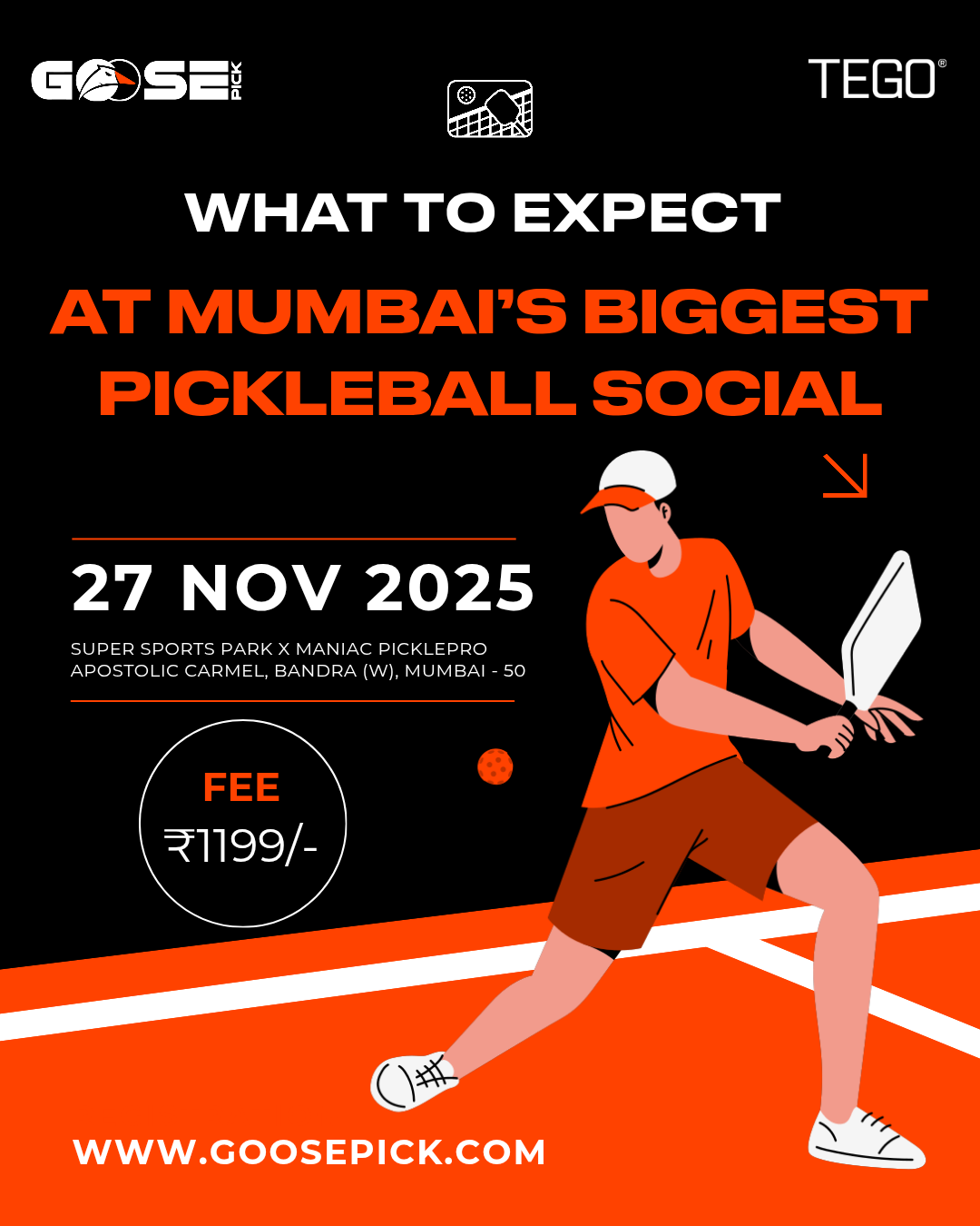 Goosepick Social | Mumbai's Biggest Pickleball Social | Open to All Skill Levels