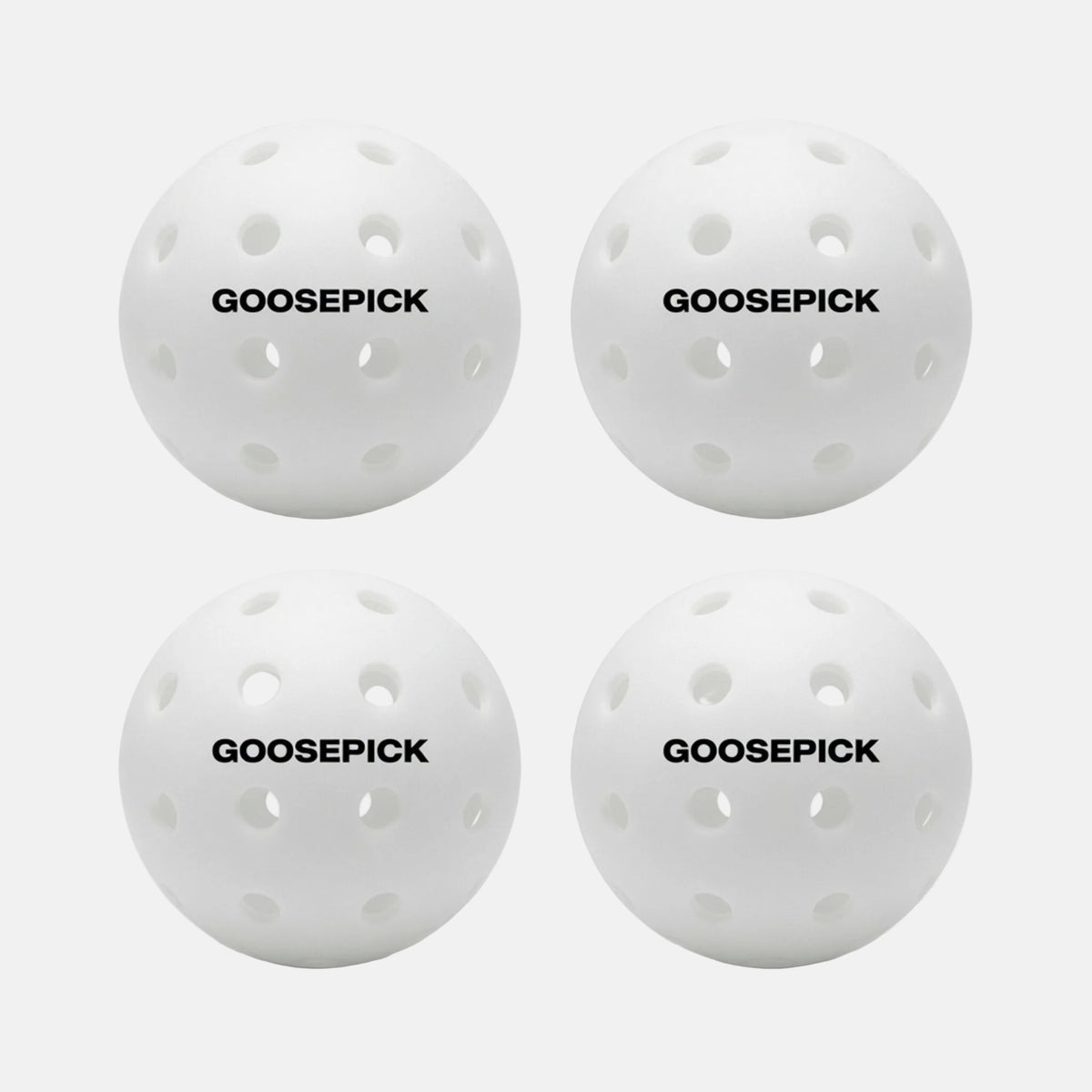 Goosepick pickleball balls 4 pack | colour:white