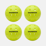 Goosepick pickleball balls 4 pack | colour:yellow